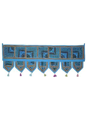 Lal Haveli Jaipuri Home Decorative Patchwork Design Door Valance 107 x 40 cm 1