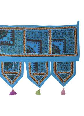 Lal Haveli Jaipuri Home Decorative Patchwork Design Door Valance 107 x 40 cm 4