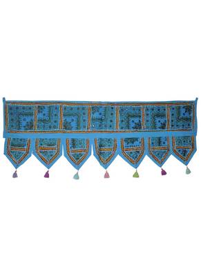 Rajasthani Embroidered Work Design Cotton Door Hanging Tapestries 107 x 40 Cm 1