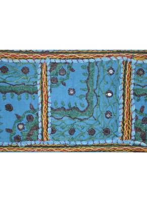 Rajasthani Embroidered Work Design Cotton Door Hanging Tapestries 107 x 40 Cm 2