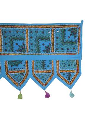 Rajasthani Embroidered Work Design Cotton Door Hanging Tapestries 107 x 40 Cm 4