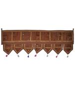 Lalhaveli Decorative Embroidered Work Design Mirror Tapestries 107 x 40 Cm