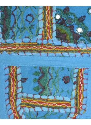 Indian Handmade Embroidery Patchwork Decorative Cotton Door Valance 107 x 40 Cm 3