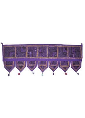 Lal Haveli Ethnic Hand Decorative Patchwork Cotton Door Toran 107 x 40 cm 1