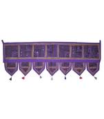 Lal Haveli Ethnic Hand Decorative Patchwork Cotton Door Toran 107 x 40 cm