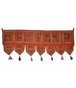 Traditional Design Embroidered & Mirror Decoraitve Patchwork Door Toran 107 x...