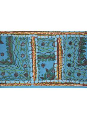 Traditional Design Embroidered Work Door Toran Brown Color 107 x 40 Cm 2
