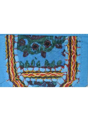 Traditional Design Embroidered Work Door Toran Brown Color 107 x 40 Cm 3