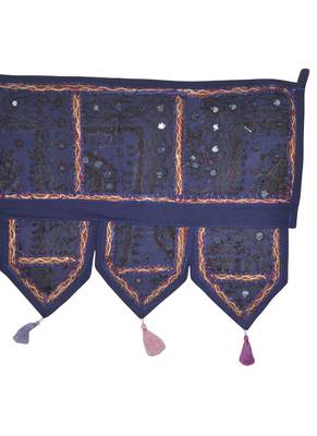 Ethnic Handmade Embroidery Design Cotton Toran Door Hanging 107 x 40 Cm 4