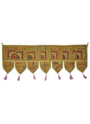 Lalhaveli Designer Patchwork Decorative Cotton Door Hanging Decoration 107 x ... 1