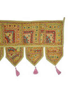 Lalhaveli Designer Patchwork Decorative Cotton Door Hanging Decoration 107 x ... 4