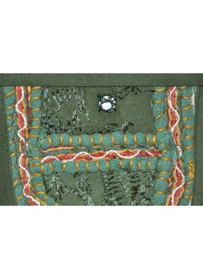 Lal Haveli Decorative Patchwork Mirror Work Cotton Door Hanging 42 By 16 Inche. 3