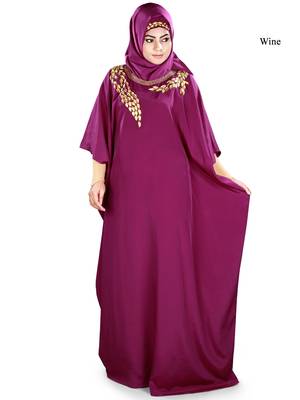 MyBatua Aarifah Wine Kaftan 1