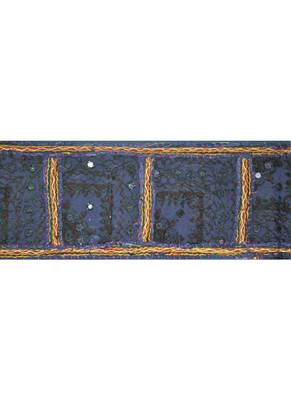 Traditional Embroidered Mirror Work Cotton Handmade Patchwork Window Door Han... 2