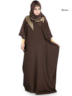 MyBatua Aarifah Brown Kaftan 1