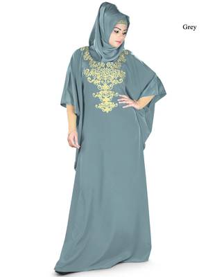 MyBatua Ayana Grey Kaftan 1