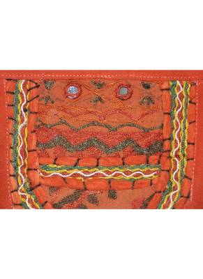 Lalhaveli Jaipuri Patchwork Mirror Work Cotton Door Hanging 42 By 16 Inches O... 3