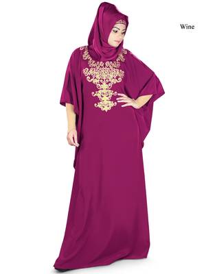 MyBatua Ayana Wine Kaftan 1