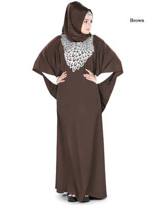 MyBatua Aimen Brown Kaftan 1