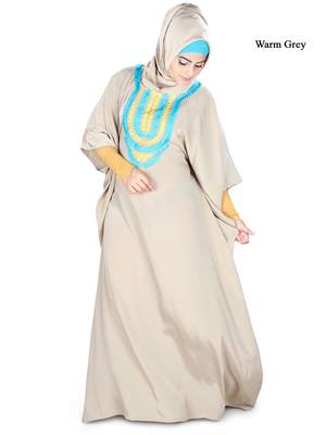 MyBatua Aleena Warm Grey Kaftan 1