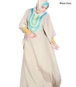 MyBatua Aleena Warm Grey Kaftan