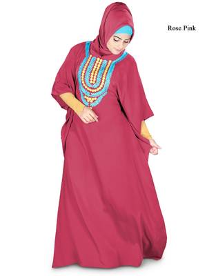 MyBatua Aleena Rose Pink Kaftan 1