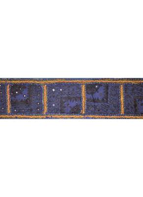 Lalhaveli Handmade Patchwork Mirror Work Cotton Door Hanging 42 By 16 Inches ... 2