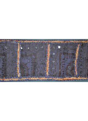 Lalhaveli Handmade Patchwork Mirror Work Cotton Door Hanging 42 By 16 Inches ... 2