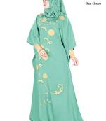 MyBatua Aiza Sea Green Kaftan