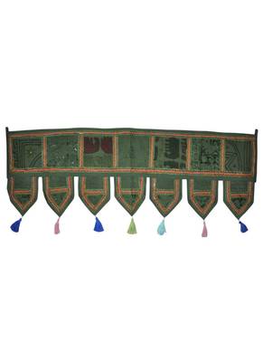 Handmade Decorative Patchwork Designer Embroidered Door Hanging 42 X 16 Inches 1