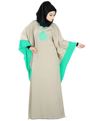 MyBatua Muskan Green Kaftan 1