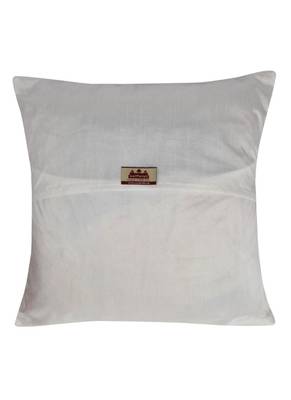 Lal Haveli Elephant Design Silk Cushion Cover for Living Room Decorations 16 x 16 inch 3