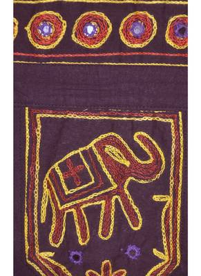 Vintage Handmade Embroidery Work Design Cotton Door Hanging 54 X 18 Inches 3