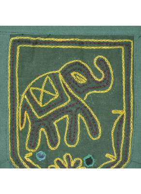 Embroidered Design Cotton Vintage Mirror Work Door Hangings 54 X 18 Inches 3