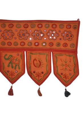 DRH01673 Elegant Art Wall Tapestry Embroidered Cotton Door Hanging Toran 39 X... 4