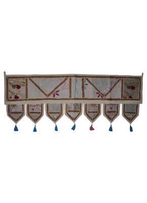 Patchwork Embroidery Design Wall D?cor Hanging Toran 18 X 45 Inches 1