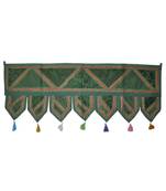 Elegant Indian Embroidered Decorative Door Valance 43 x 107 Cm