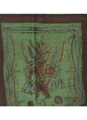 Vintage Handmade Mirror Embroidery Work Design Door Hanging 16 X 39 Inches 3