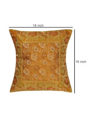 Lal Haveli Single Silk Cushon Cover 16 x 16 inch 4