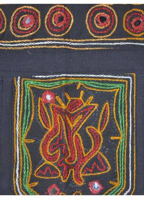 Home Decor Elephant Embroidery Mirror Work Desing Rajasthani Door Hanging 55 ... 3