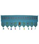 Ethnic Embroidery Work Design Hand Mirror Work Cotton Window Valance 55 X 19 ...