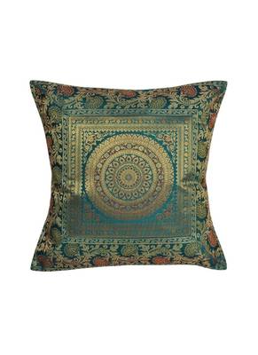 Lal Haveli Decorative Designer Single Silk Cushion Cover 16 x 16 inch 1