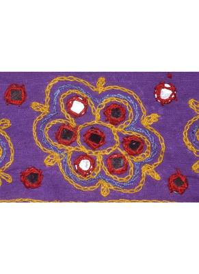 Handmade Jaipuri Embroidered Art Desing Cotton Door Hanging 55 X 19 Inches 2