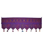 Lalhaveli Elephant Embroidery Work Design Ethnic Mirror Work Cotton Door Tora...