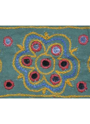 Jaipuri Handmade Mirror Work Design Elephant Embroidery Cotton Indian Toran T... 2