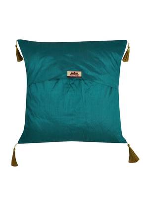 Lal Haveli Elephant Design Single Silk Cushion Cover for Sofa/Diwan/Car 18 x 18 inch 3