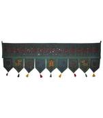 Lalhaveli Ethnic Mirror Work Design Handmade Elephant Embroidery Cotton Door ...