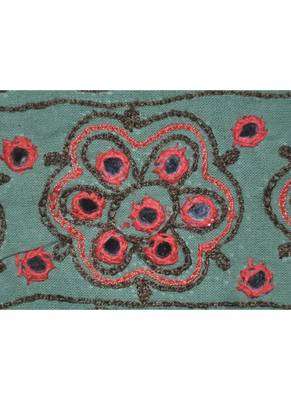 Lalhaveli Ethnic Mirror Work Design Handmade Elephant Embroidery Cotton Door ... 2