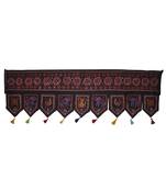 Indian Handmade Elephant Embroidery Work Design Cotton Door Toran Hanging 55 ...
