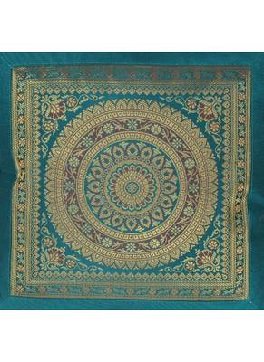 Lal Haveli Decorated Designer Silk Single Cushion Cover 18 x 18 inch 2